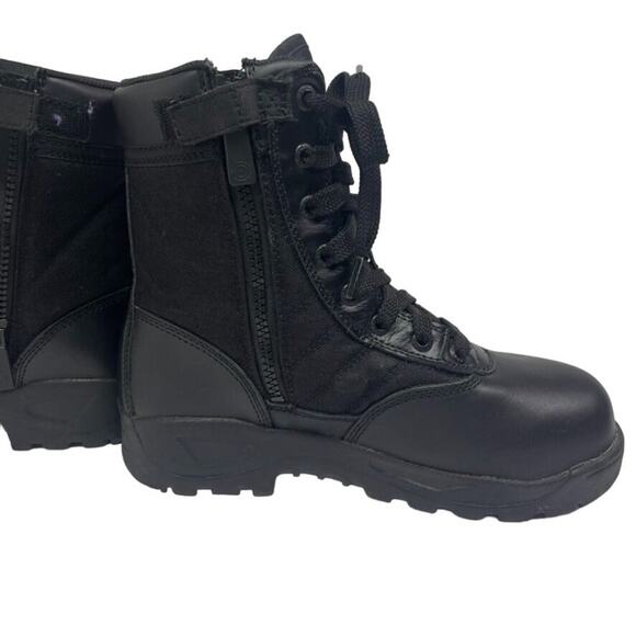 Original Swat Boots Womens Sz 6 Black Leather Canvas Tactical Military Combat - Picture 8 of 14